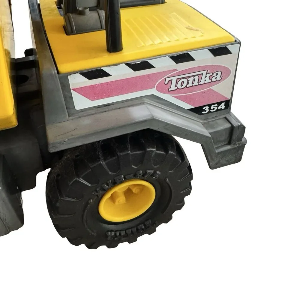 2012 Tonka 354 Large Yellow Dump Truck Metal Pressed Steel Hasbro Toy